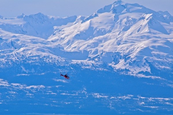 Alaska Powder Descents Juneau chopper, Alaska heli skiing
